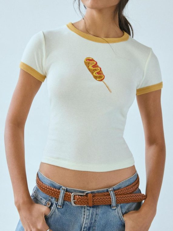 Graphic Round Neck Short Sleeve T-Shirt