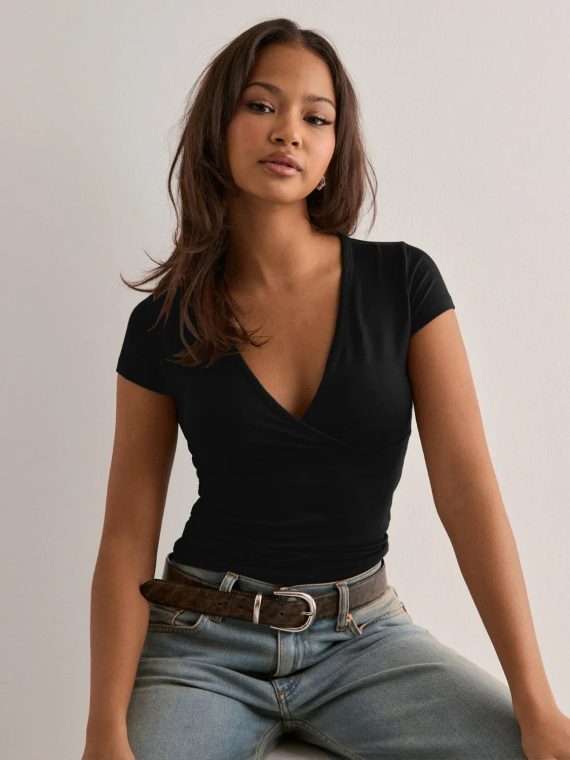 Surplice Short Sleeve T-Shirt - Image 28