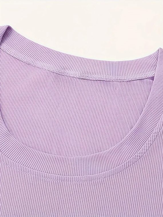 Scoop Neck Short Sleeve T-Shirt - Image 3